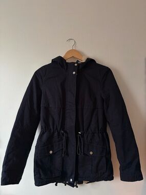 H&M Navy Women's Utility Jacket with Hood